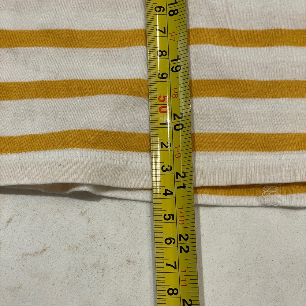 Patagonia Yellow and White Striped Boat neck Shirt size large, 

100% cotton - Picture 9 of 9